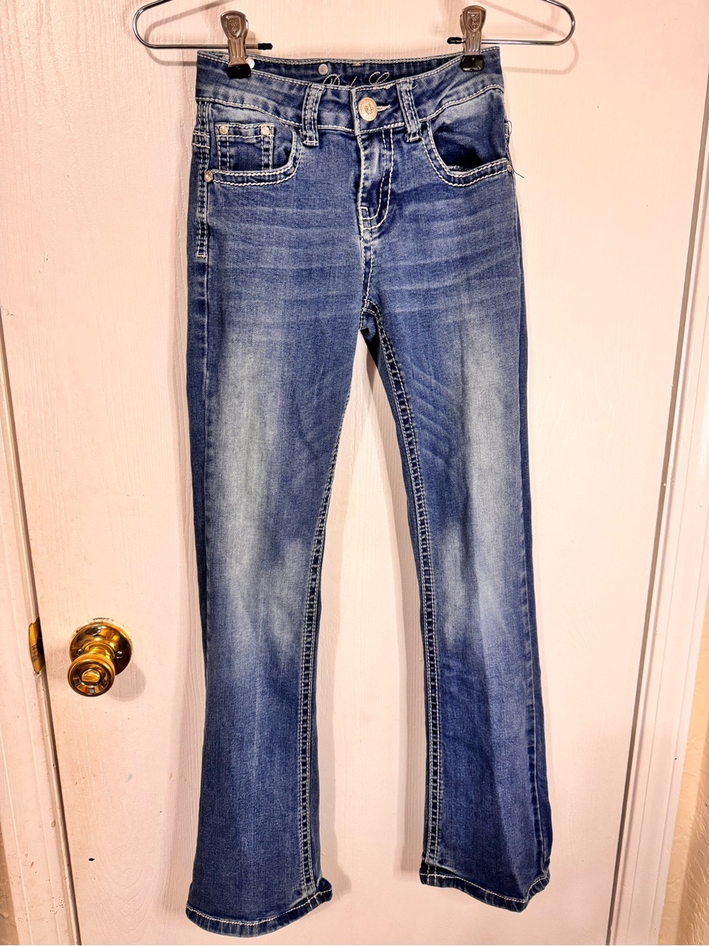 Kids' Medium Blue Stretch Bootcut Jeans